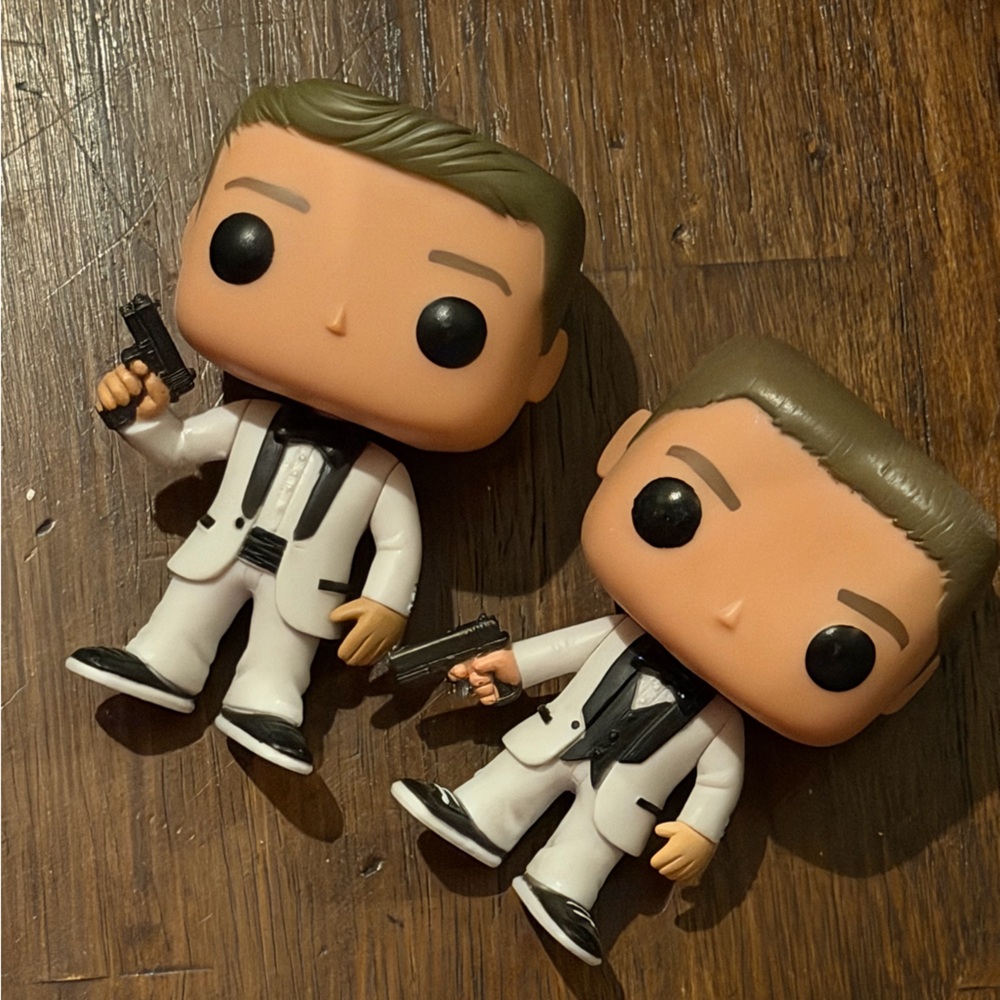 21 Jump street Funko Pop Figures in White and Black Suits